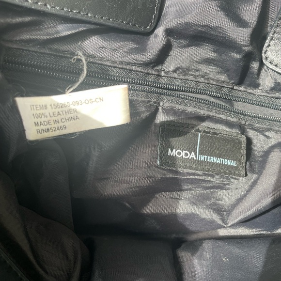 Moda International Black Suede Large Bag - Picture 11 of 11